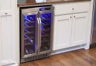 short built-in wine cooler,wine fridge in kitchen,17 inch wide wine fridge,dual temp wine fridge,