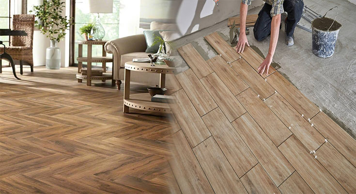 High-Quality Wood-Look Porcelain Tile Flooring