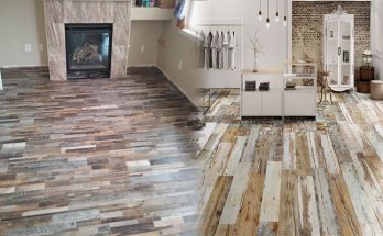 Rustic Plank-Style Ceramic Tile for Floors