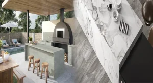 Comparing Natural Stone vs. Ceramic Tiles for Outdoor Kitchens