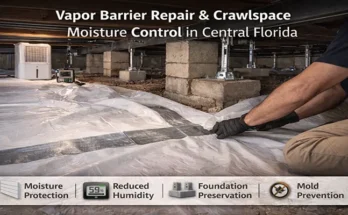 Vapor Barrier Repair & Crawlspace Moisture Control in Central Florida