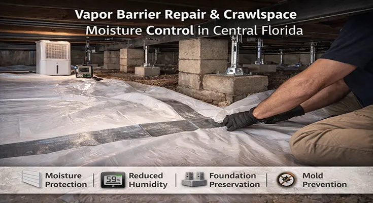 Vapor Barrier Repair & Crawlspace Moisture Control in Central Florida
